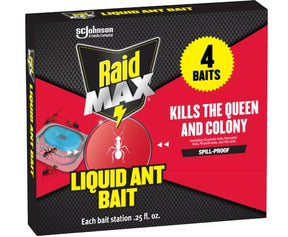 Raid Max 02434 Ant Bait, Liquid, 0.25 oz Box