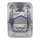 Home Plus Durable Foil 10-5/8 in. W X 14-7/16 in. L Lasagna Pan Silver 2 pc, Pack of 12
