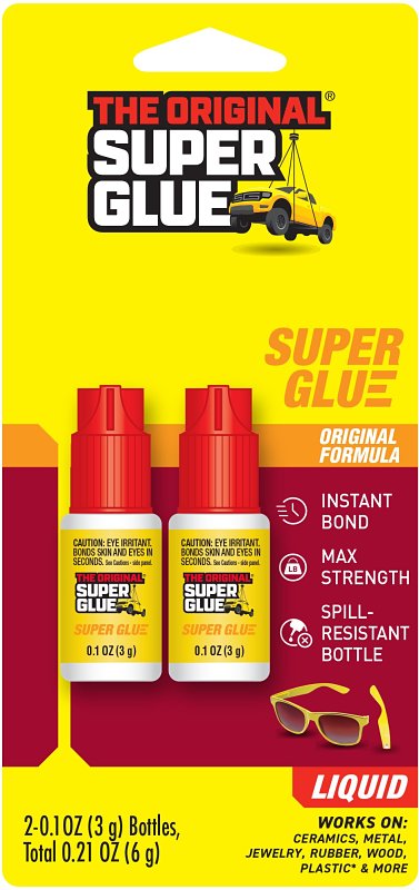 Superglue Corp 19108 Quick-Setting Adhesive, Liquid, Clear, 3 g