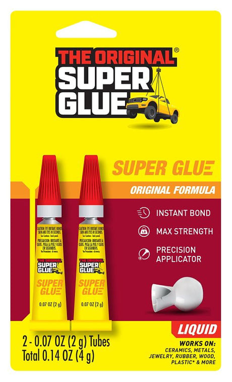 The Original Super Glue SGH22J Glue, Transparent, Liquid, 2 g, Tube