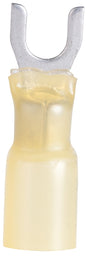 Gardner Bender Xtreme AMT-116 Heat-Shrink Spade Terminal, 600 V, 12 to 10 AWG Wire, #8 to #10 Stud, Yellow