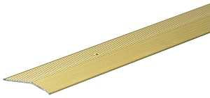 Frost King H1591FB3 Carpet Bar, 3 ft L, 2 in W, Fluted Surface, Aluminum, Gold, Satin