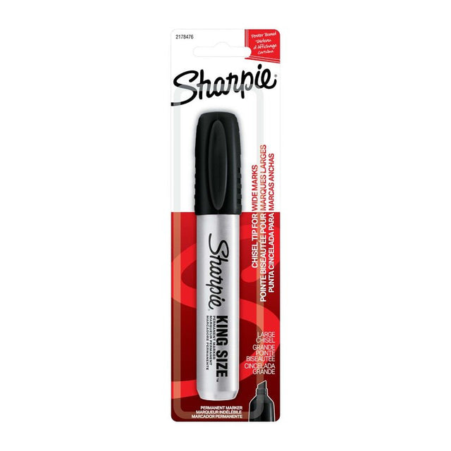 Sharpie 2178476 Permanent Marker, Chisel Lead/Tip, Black Lead/Tip