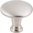 KasaWare K591SN-10 Cabinet Knob, 1-1/8 in Projection, 1-1/4 in Dia, Zinc, Satin Nickel, 10/PK