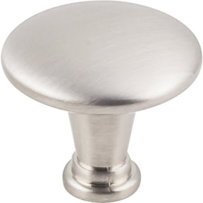 KasaWare K591SN-10 Cabinet Knob, 1-1/8 in Projection, 1-1/4 in Dia, Zinc, Satin Nickel, 10/PK