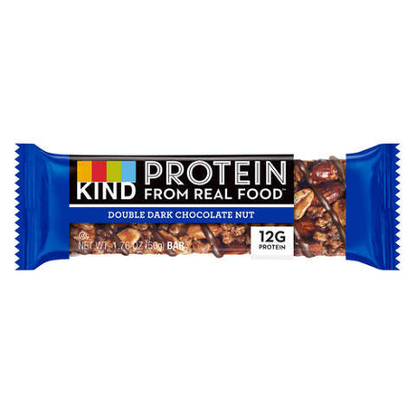 KIND Double Dark Chocolate Nut Energy Bar 1.8 oz Tube Bag, Pack of 12