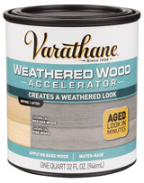 Varathane 313835 Weathered Stain, Clear, Liquid, 1 qt