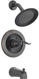 Delta Windemere Monitor 14 144996C-OB Tub and Shower Set, 1.75 gpm Showerhead, 1 Spray Settings, 1-Handle, Brass