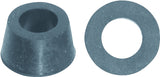 Danco 38805B Faucet Washer, Cone, 11/32 in ID x 23/32 in OD Dia, 3/8 in Thick, Rubber, Pack of 5