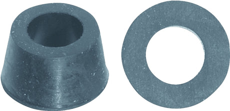 Danco 38805B Faucet Washer, Cone, 11/32 in ID x 23/32 in OD Dia, 3/8 in Thick, Rubber, Pack of 5