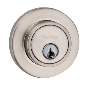 Taymor Professional Select 34-FV606 Deadbolt, 3 Grade, Keyed Key, Metal, Satin Nickel, KD, WR5 Keyway