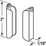 Make-2-Fit PL 7845 Screen Frame Top Hanger, Aluminum, Painted, White, For: 7/16 in Screen Frame