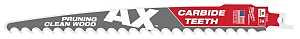 Milwaukee AX 48-00-5232 Reciprocating Saw Blade, 9 in L, 3 TPI, Carbide Cutting Edge