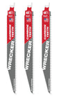 Milwaukee SAWZALL 48-00-5342 Reciprocating Saw Blade, 1 in W, 9 in L, 6 TPI, Carbide Cutting Edge