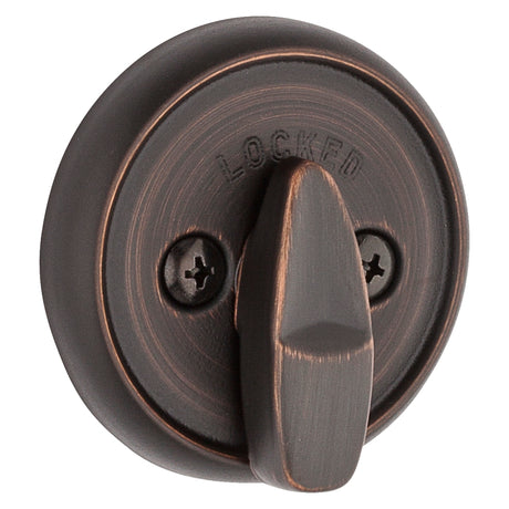 Kwikset 78011PSMTRCALRCS Deadbolt, Different Key, Steel, Venetian Bronze, 2-3/8, 2-3/4 in Backset, K3, SMT Keyway