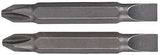 Irwin 3535252C Screwdriver Bit, #2 to 10 Drive, Phillips, Slotted Drive, 1/4 in Shank, Hex Shank, 2-3/8 in L, Steel