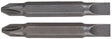 Irwin 3535252C Screwdriver Bit, #2 to 10 Drive, Phillips, Slotted Drive, 1/4 in Shank, Hex Shank, 2-3/8 in L, Steel