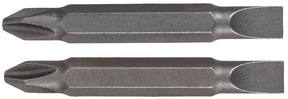 Irwin 3535252C Screwdriver Bit, #2 to 10 Drive, Phillips, Slotted Drive, 1/4 in Shank, Hex Shank, 2-3/8 in L, Steel