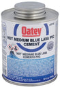 Oatey 32162 Solvent Cement, 16 oz, Can, Liquid, Blue