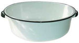 Granite Ware F6416-4 Dish Pan with Handle, 15 qt Volume, Steel, White, Pack of 4