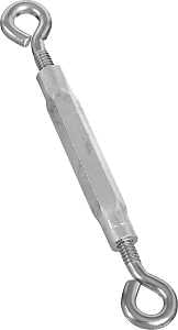 National Hardware 2171BC Series N221-820 Turnbuckle, 65 lb Working Load, #10-24 Thread, Eye, 5-1/2 in L Take-Up