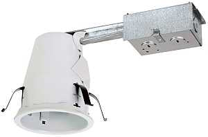 Halo E4RTATSB Recessed Housing, 11.5 in L x 4.62 in W x 5 in H Dimensions, Remodel Construction, 4 in Dia Recessed Can