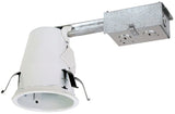 Halo E4RTATSB Recessed Housing, 11.5 in L x 4.62 in W x 5 in H Dimensions, Remodel Construction, 4 in Dia Recessed Can