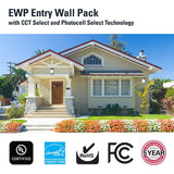 Halo EWP Series EWP15FSDBZ Entry Wall Pack, 12 W, 120 V, LED, 1659 Lumens, 5000 K, Polycarbonate