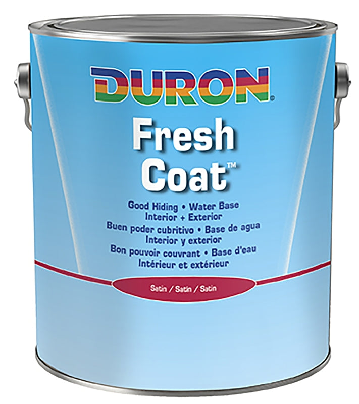 Duron DU20W0051-16 Paint, Water Base, Satin Sheen, White, 1 gal, 350 to 400 sq-ft/gal Coverage Area, Pack of 4