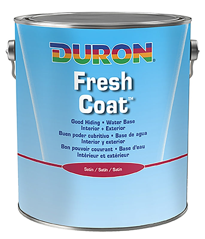Duron DU20W0051-20 Paint, Water Base, Satin Sheen, White, 5 gal, 350 to 400 sq-ft/gal Coverage Area