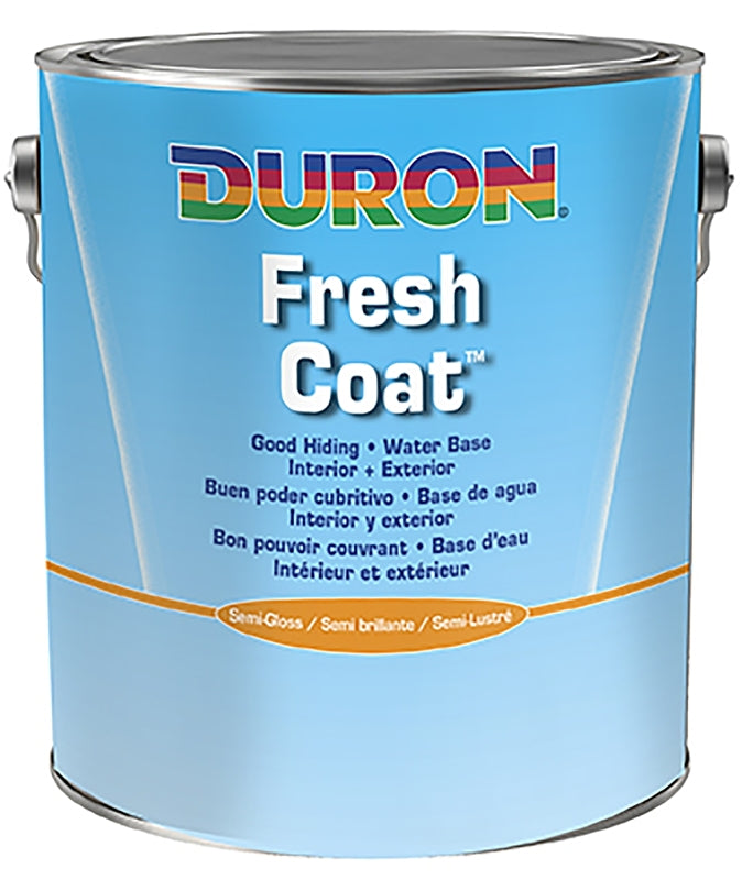 Duron DU31W0051-20 Paint, Water Base, Semi-Gloss Sheen, White, 1 gal