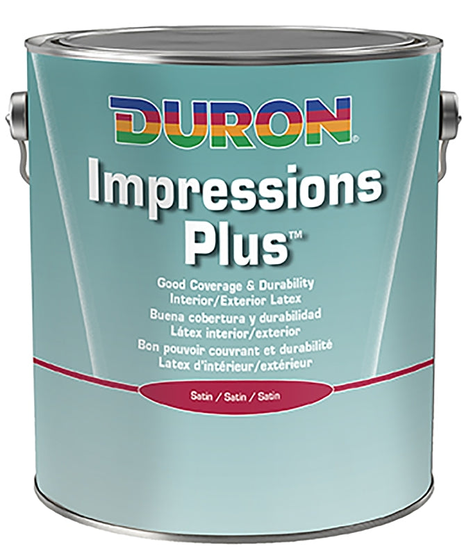 Duron DU20W1051-16 Paint, Satin Sheen, White, 1 gal, 350 to 400 sq-ft/gal Coverage Area, Pack of 4