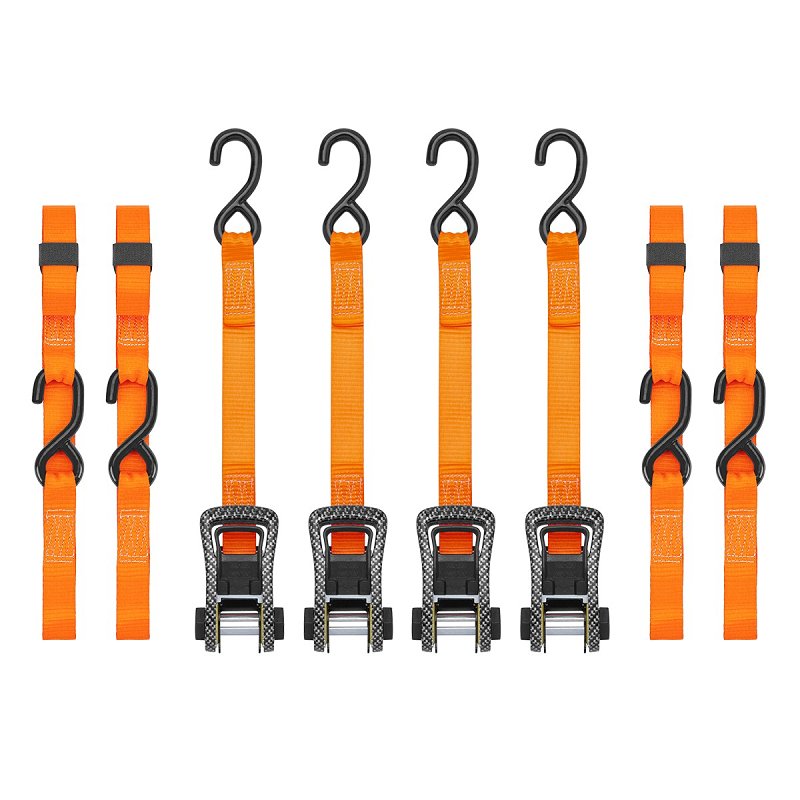 SmartStrap 249 Tie-Down, 1-1/4 in W, 14 ft L, Steel, Orange, 1000 lb