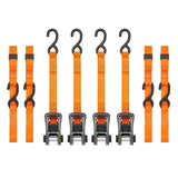 SmartStrap 249 Tie-Down, 1-1/4 in W, 14 ft L, Steel, Orange, 1000 lb