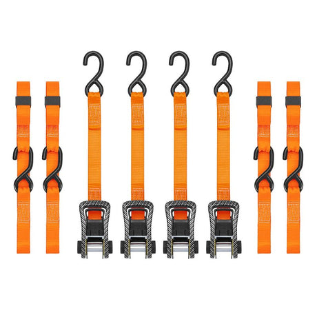 SmartStrap 249 Tie-Down, 1-1/4 in W, 14 ft L, Steel, Orange, 1000 lb
