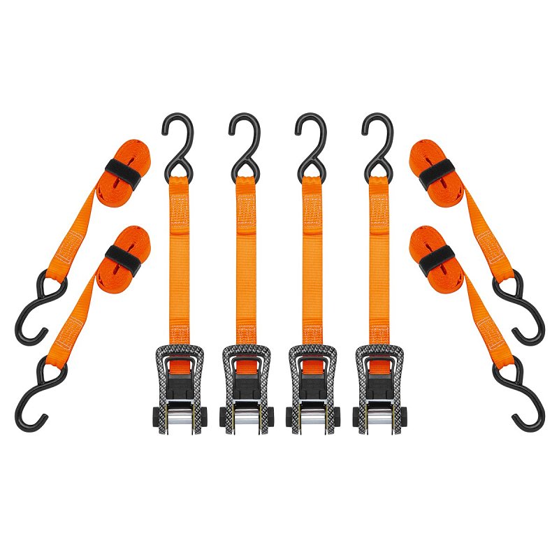 SmartStrap 249 Tie-Down, 1-1/4 in W, 14 ft L, Steel, Orange, 1000 lb