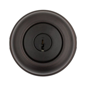 Kwikset 400CV 11P 6AL RCS K3 Entry Knob, Cove, Round, 2-1/2 in L x 2-5/8 in W x 2-5/8 in H Dimensions, Venetian Bronze