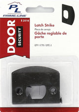 Defender Security E 2516 Door Strike Plate, 2-1/4 in L, 1-7/16 in W, Steel, Bronze