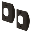 Defender Security E 2516 Door Strike Plate, 2-1/4 in L, 1-7/16 in W, Steel, Bronze
