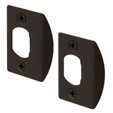 Defender Security E 2516 Door Strike Plate, 2-1/4 in L, 1-7/16 in W, Steel, Bronze