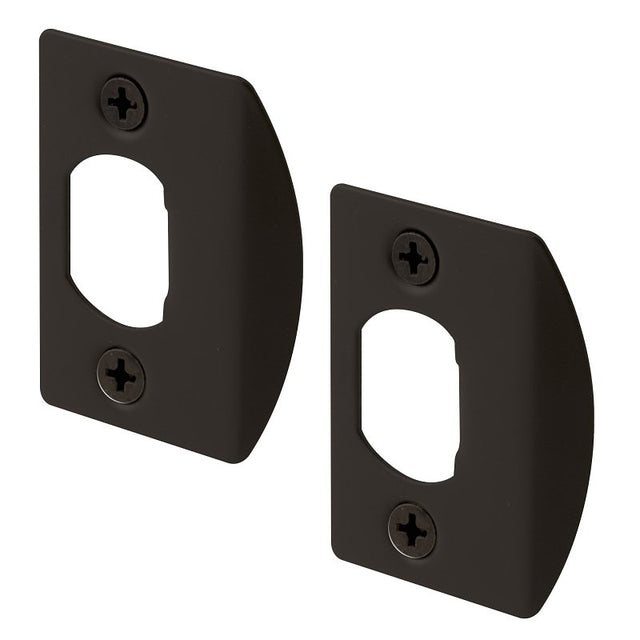 Defender Security E 2516 Door Strike Plate, 2-1/4 in L, 1-7/16 in W, Steel, Bronze