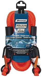 SecureLine CZB5 Stretch Rope, 8 mm Dia, 5 ft L, Polypropylene, Orange, 400 lb Working Load