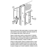 Prime-Line A 151 Door Latch and Pull, 2-1/8 in W, Plastic/Steel