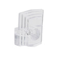 OOK 50224 Mirror Clip Set, 1/8 in L Dimensions, 20 lb, Plastic, Clear, Wall, 10/PK