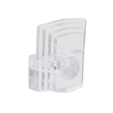 OOK 50224 Mirror Clip Set, 1/8 in L Dimensions, 20 lb, Plastic, Clear, Wall, 10/PK