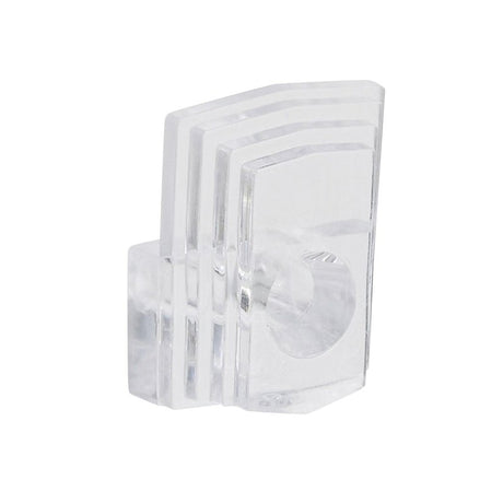 OOK 50224 Mirror Clip Set, 1/8 in L Dimensions, 20 lb, Plastic, Clear, Wall, 10/PK