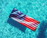 PoolCandy Stars and Stripes Series US4402US Deluxe-Size American-Flag Pool Raft, PVC, Blue/Red/White