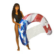 PoolCandy Stars and Stripes Series US2401US Jumbo-Size American-Flag Pool Sun Chair, PVC, Blue/Red/White