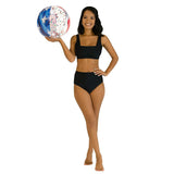 PoolCandy US1786US Inflatable Beach Ball, 13-3/4 in Dia, PVC, Multi-Color