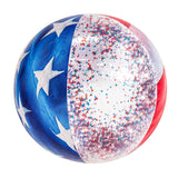 PoolCandy US1786US Inflatable Beach Ball, 13-3/4 in Dia, PVC, Multi-Color